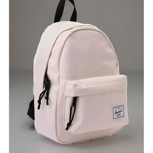 Herschel Classic Mini Backpack Creme Unisex Shoulder Straps Front Pocket NEW NWT